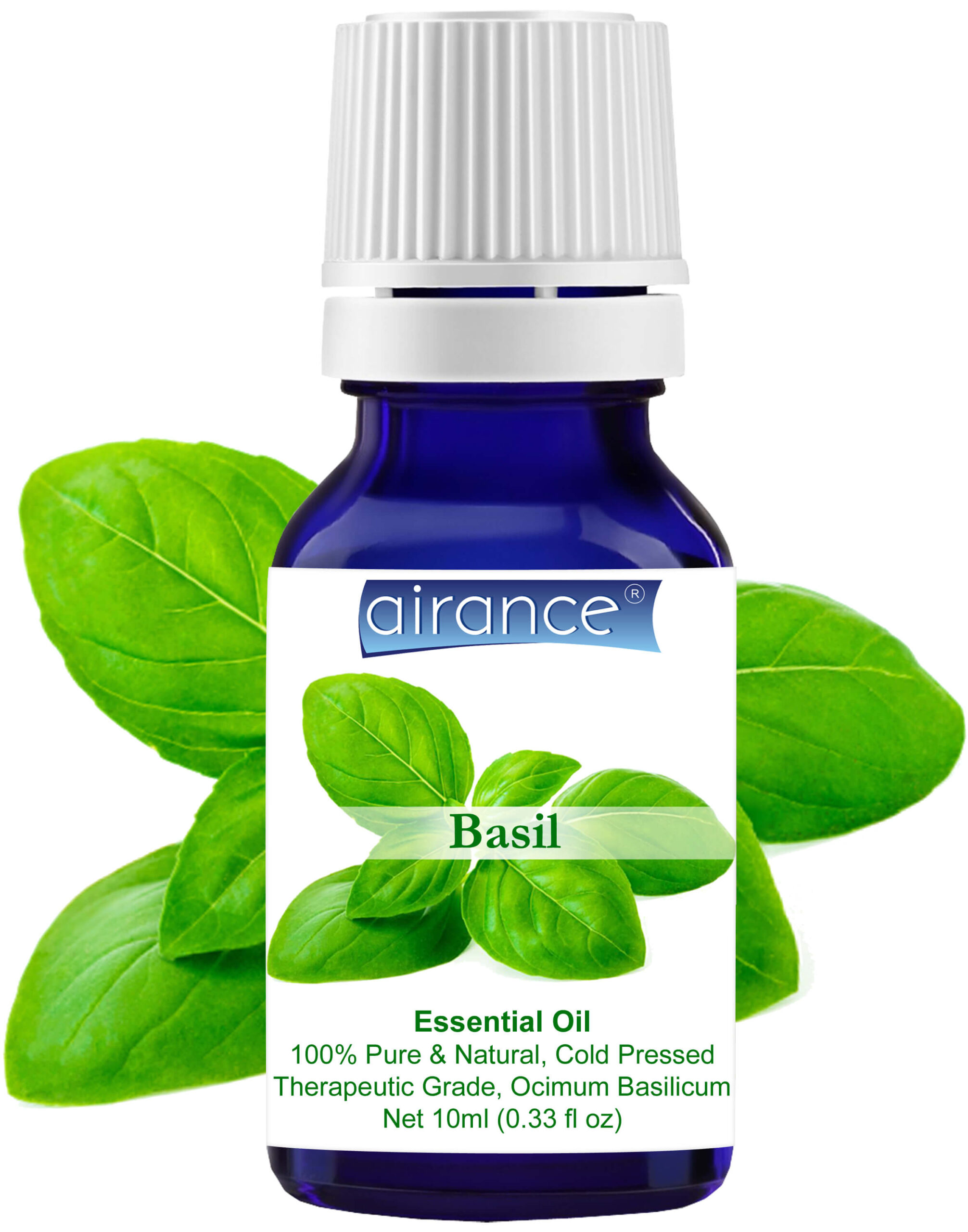 Basil Essential Oil 100% Pure Natural – Uncut Therapeutic Grade By Herbadiet