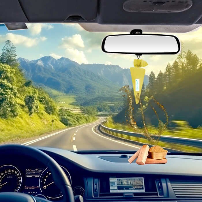 Alternative view of Car Air Freshener - Camphor Cone - SandalWood