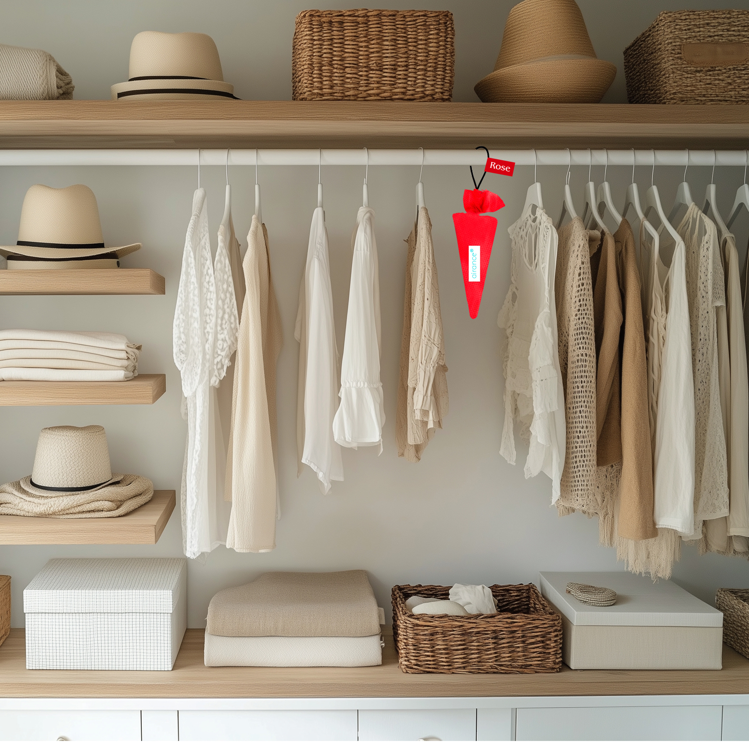 Car Air Freshener - Camphor Cone - Rose - Image 3