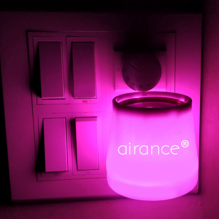 Camphor Aroma Diffuser With Night Lamp Pink Color With Bhimseni